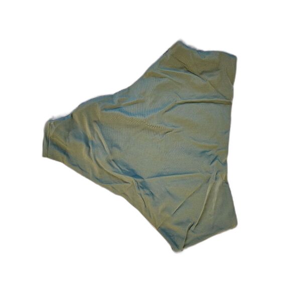 ZAFUL Army Green High Waisted Ruched Tummy Control Bikini Bottoms Sz L - Picture 7 of 9